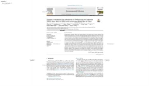 Dynamic multimedia fate simulation of Perfluorooctane Sulfonate (PFOS) from 1981 to 2050 in the urbanizing Bohai Rim of China